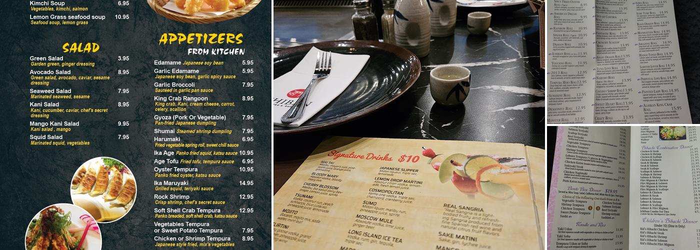 Ichiban Hibachi Steakhouse & Sushi Bar Menu