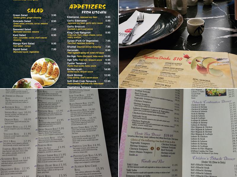 Ichiban Hibachi Steakhouse & Sushi Bar Menu