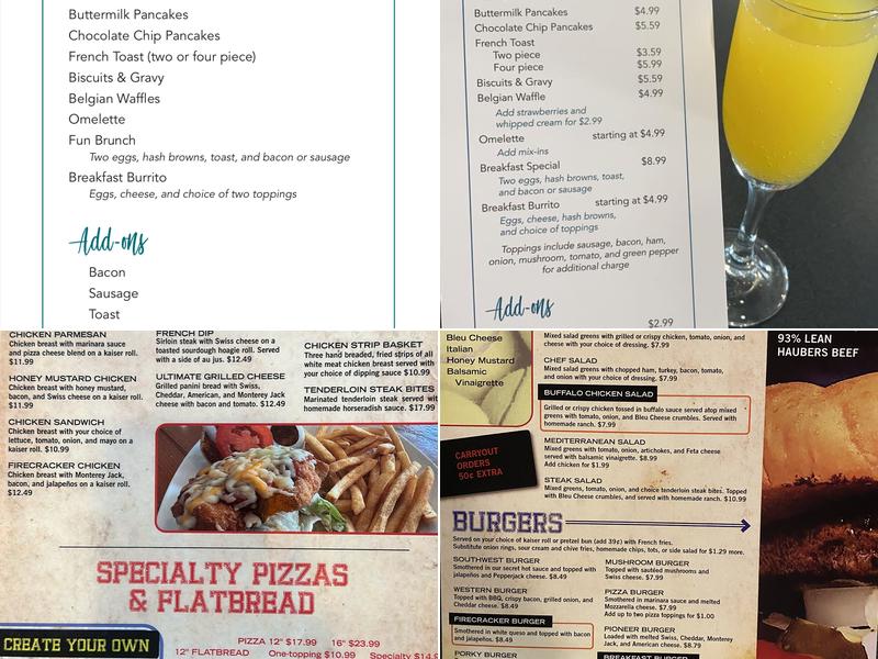 Ticket Bar & Grill Menu