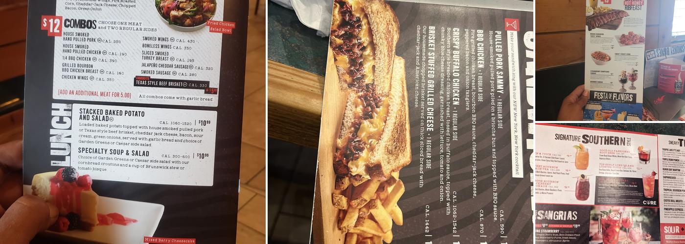 Smokey Bones Bowie Menu