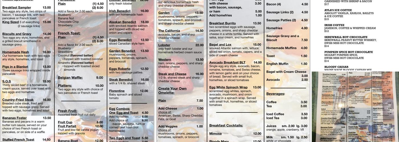 Egg & I Pancake and Waffle House Menu