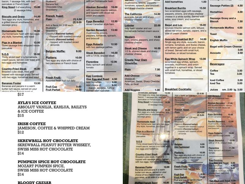 Egg & I Pancake and Waffle House Menu