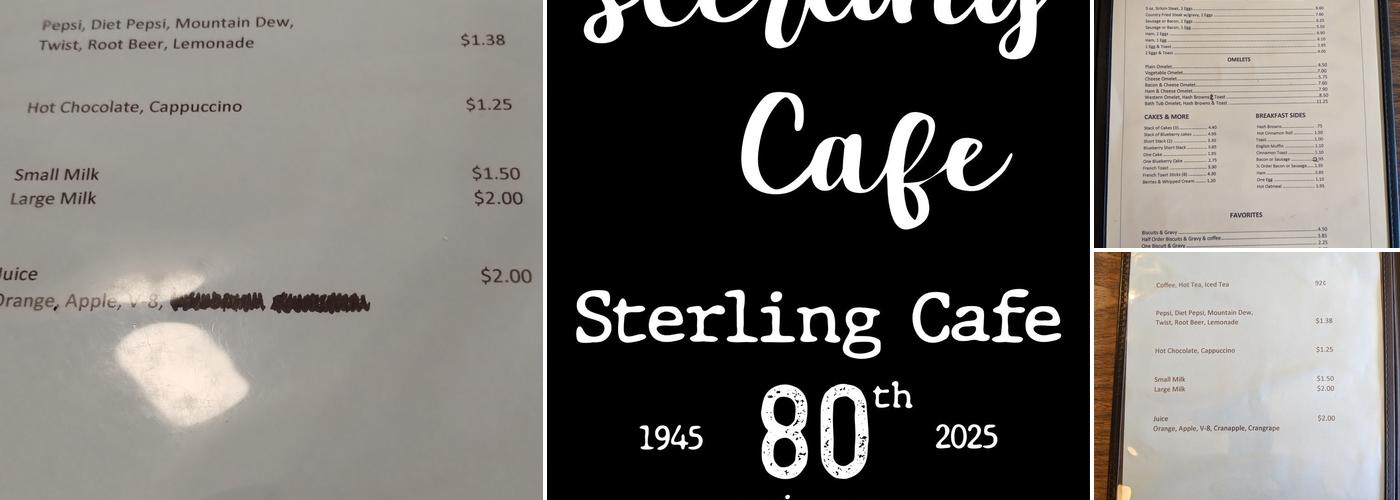 Sterling Cafe Menu