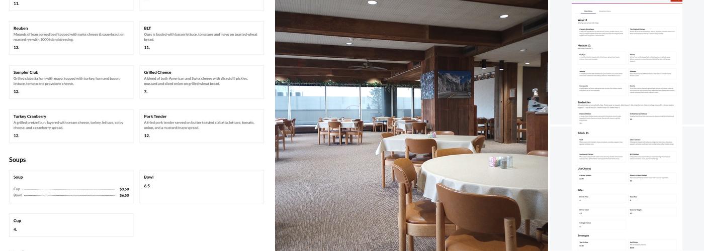 Downtown Sampler Restaurant Menu