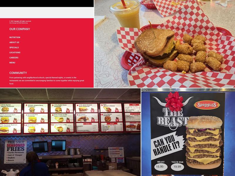 Spangles Menu