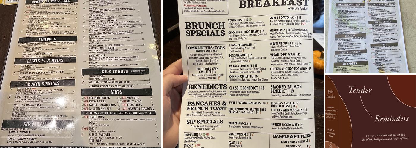Busboys and Poets Menu