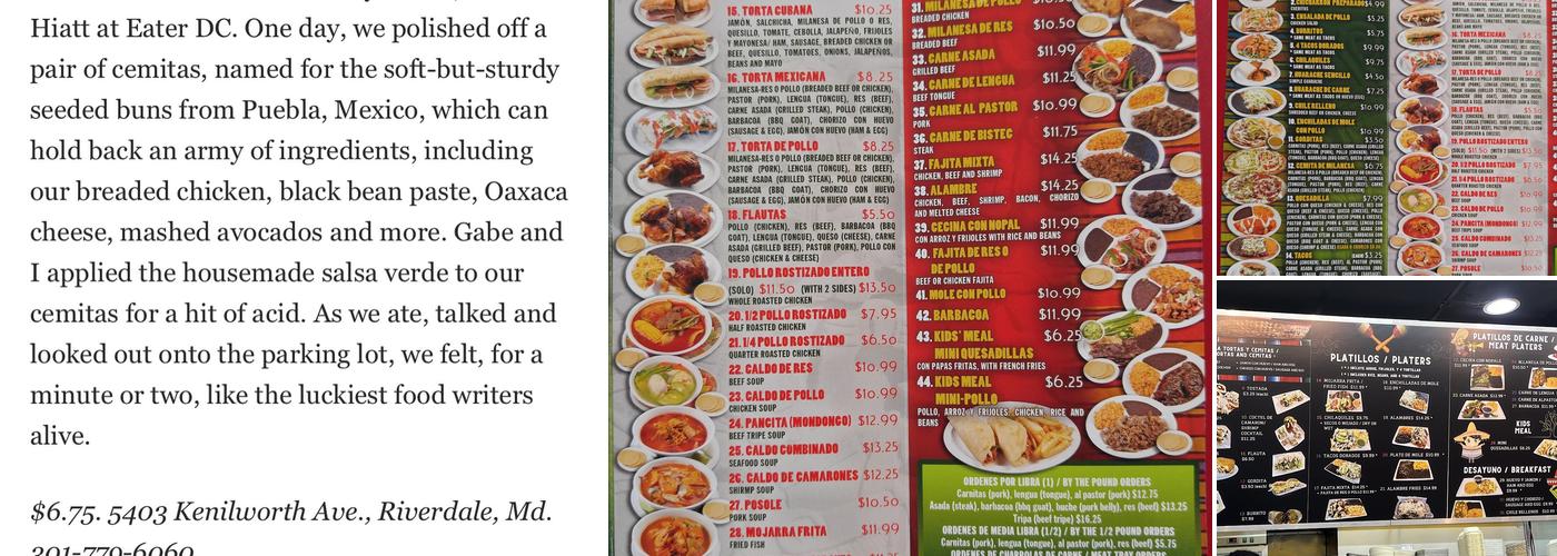 Taqueria 3 Reyes Menu