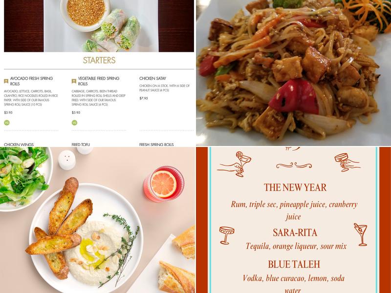 Sara Thai Restaurant Menu