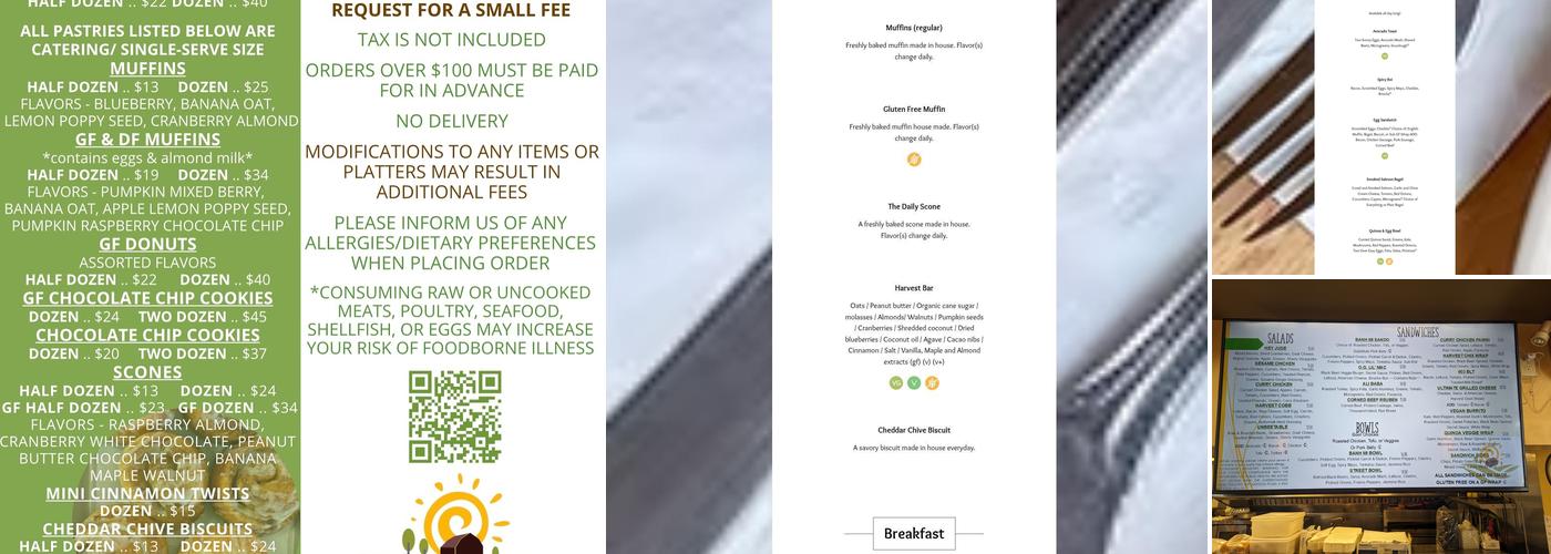 Earth's Harvest Kitchen & Juicery Menu