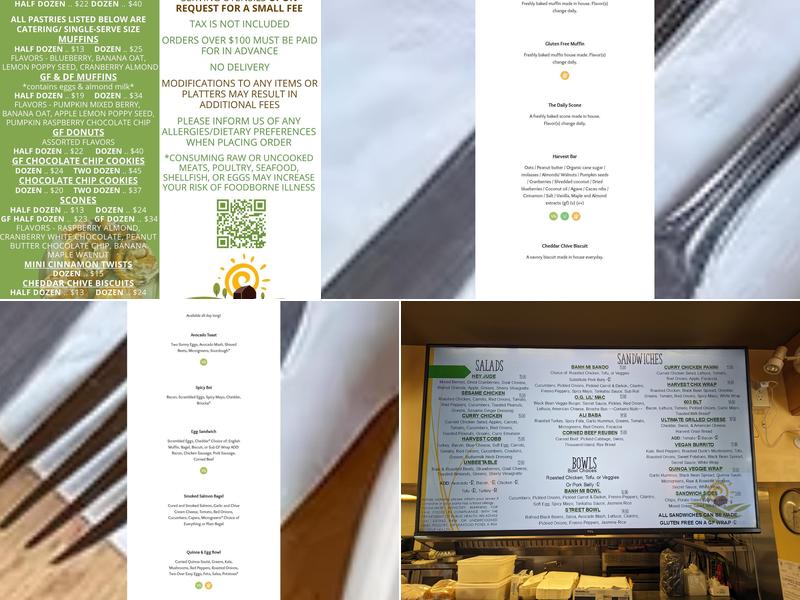 Earth's Harvest Kitchen & Juicery Menu