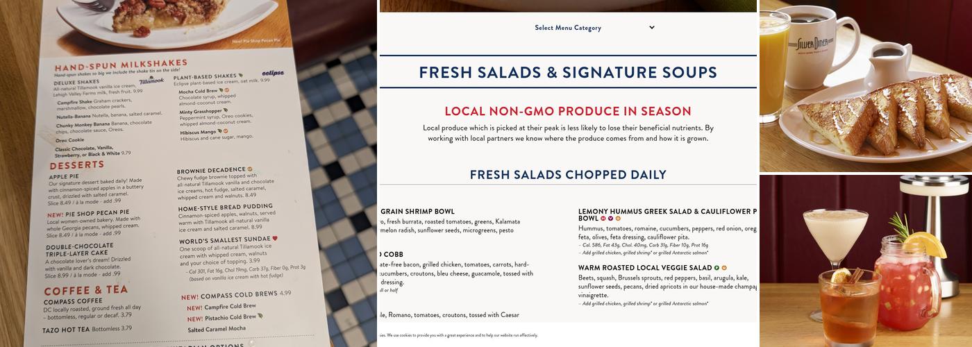 Silver Diner Menu