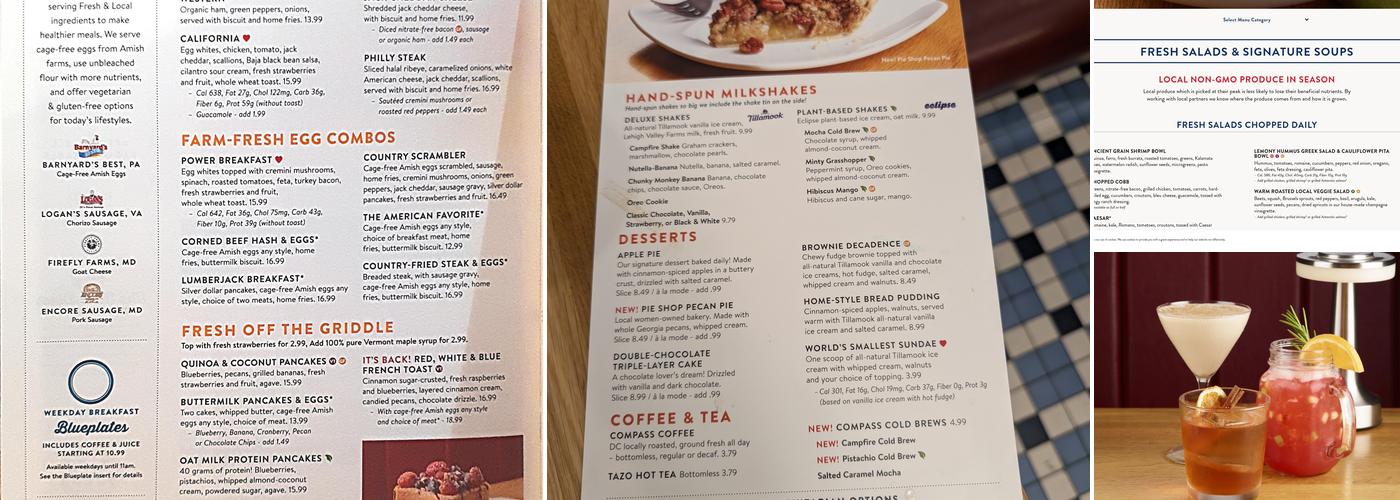 Silver Diner Menu