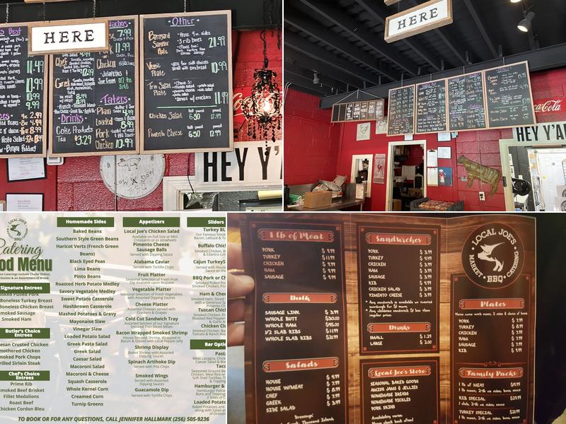 Local Joe's Cave Spring Menu