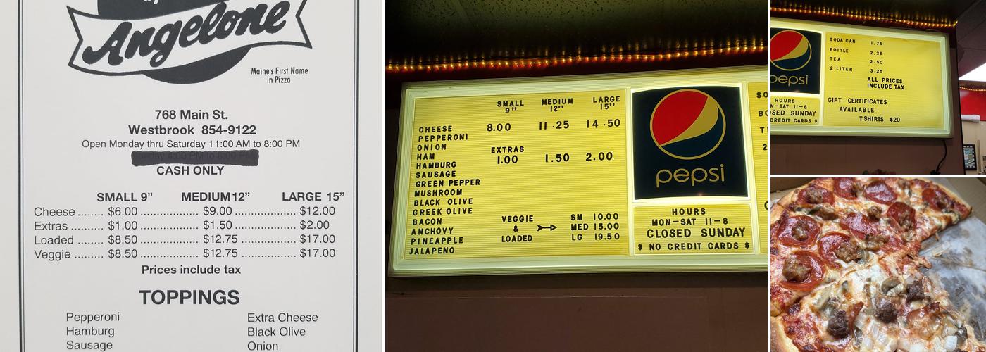 Angelone's West Menu