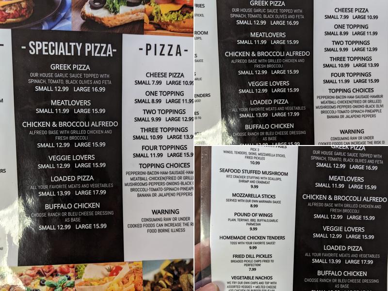 Pizza Mill Menu