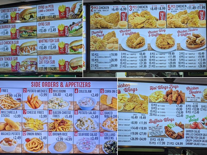 Legends Chicken & Grill Menu