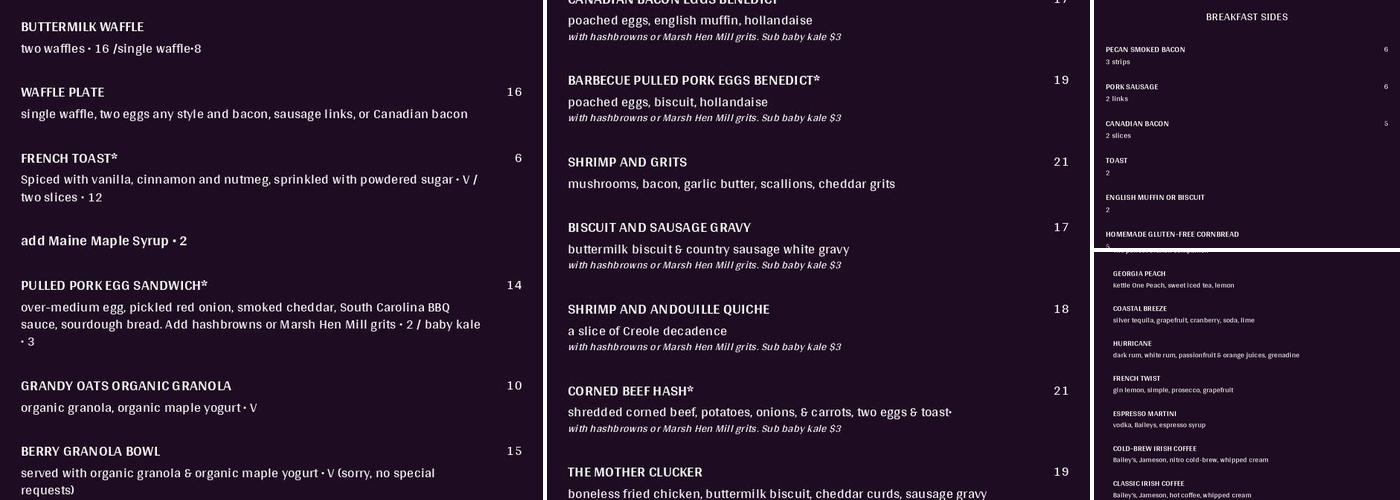 Hot Suppa Menu