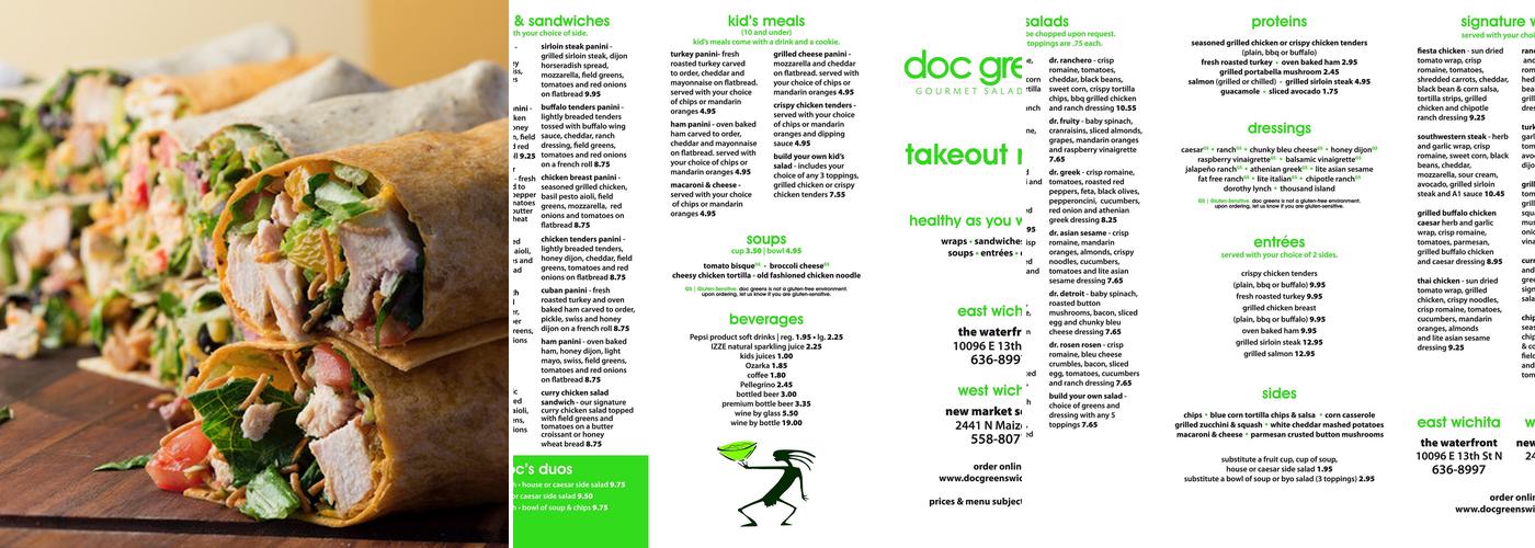 Doc Greens Menu