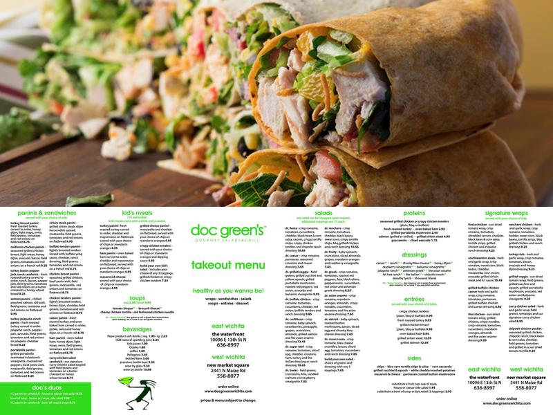 Doc Greens Menu