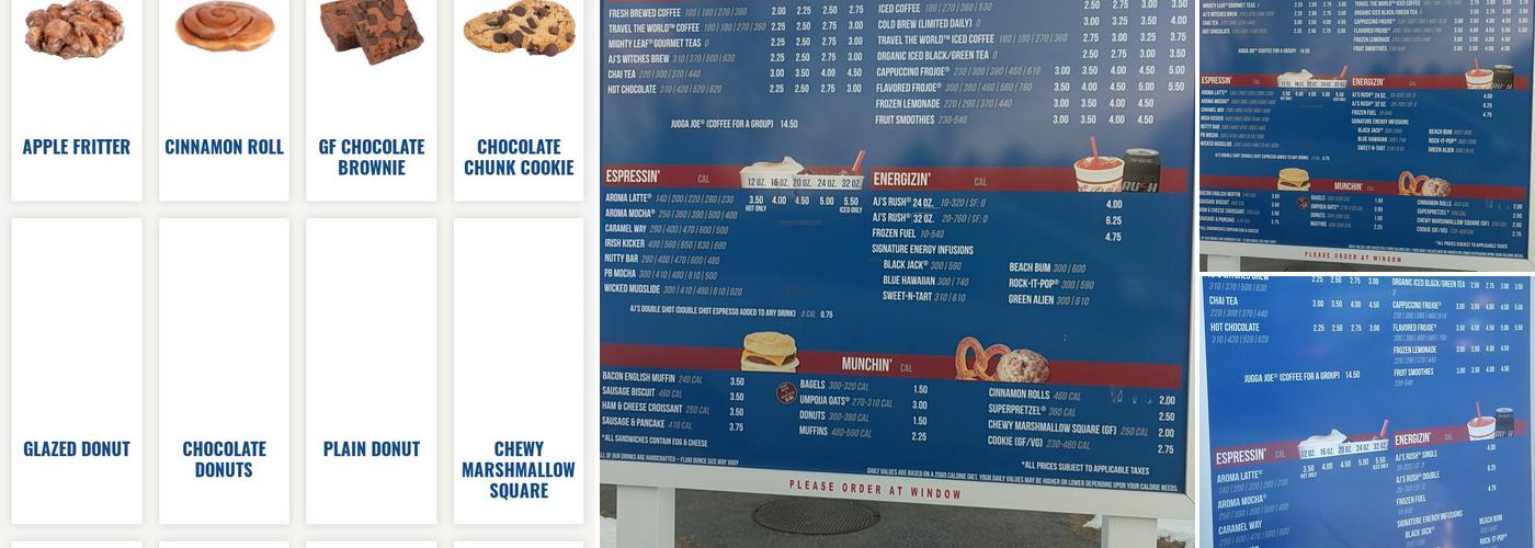 Aroma Joe's Coffee Drive Thru Menu