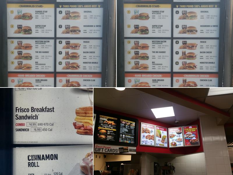 Hardee's Menu