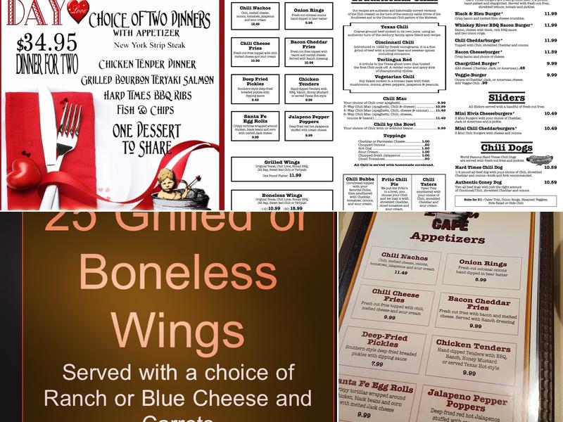 Hard Times Cafe Menu