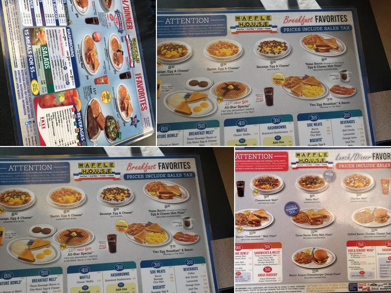 Waffle House Menu