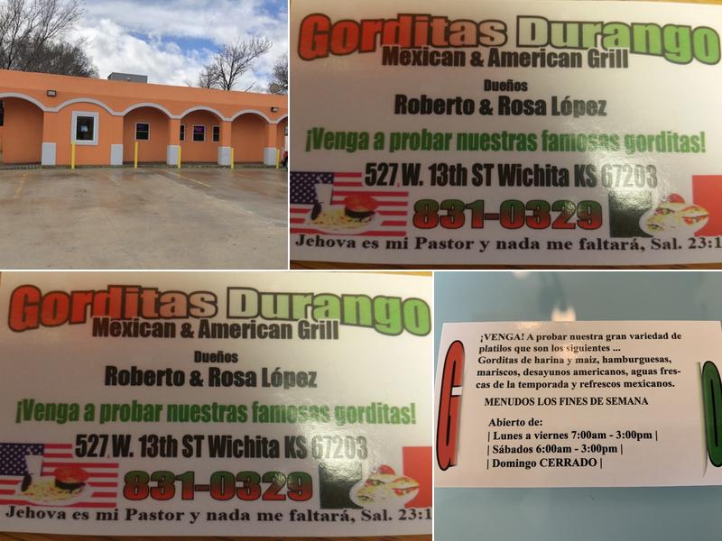 Gorditas Durango Menu