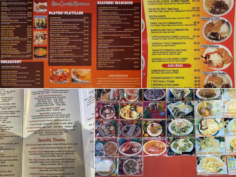 Tacos El Tapatio Menu