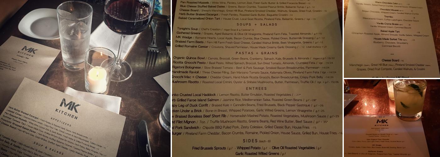 MK KITCHEN Menu