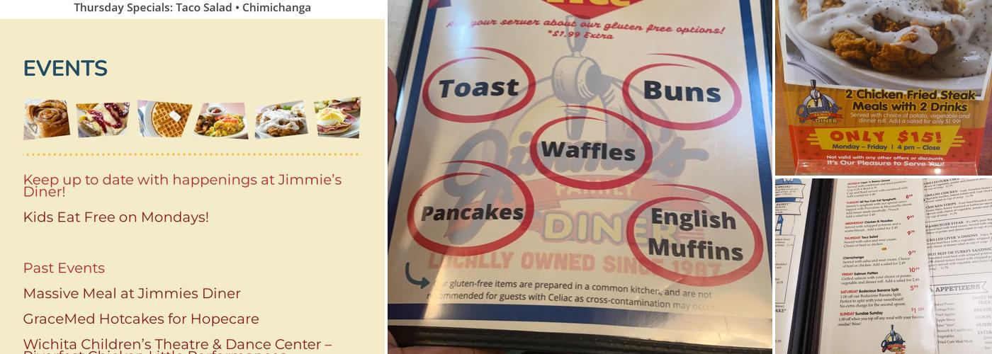 Jimmie's Diner Menu