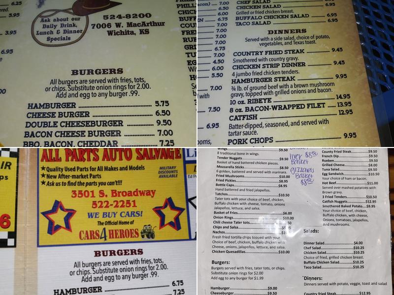 Dusti's Place Menu