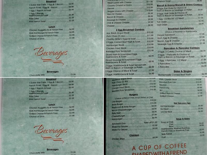 Morning Side Cafe Menu