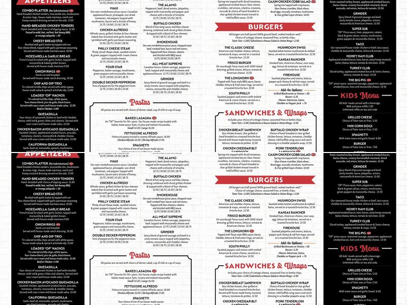 The Other Place Overland Park Menu