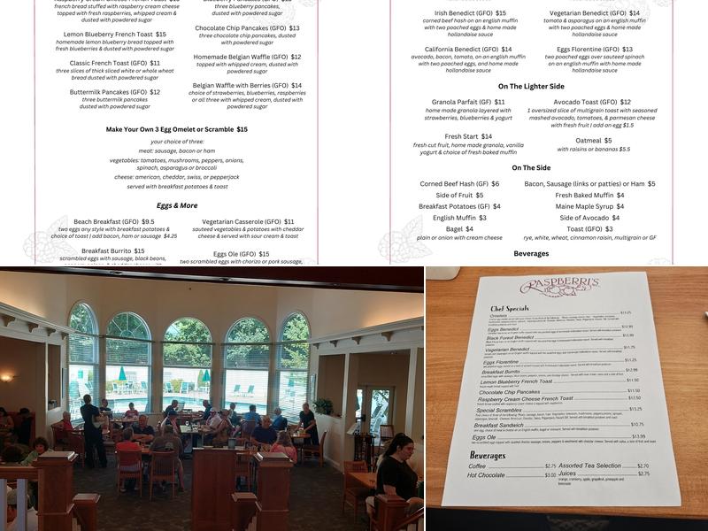 Raspberri's Menu