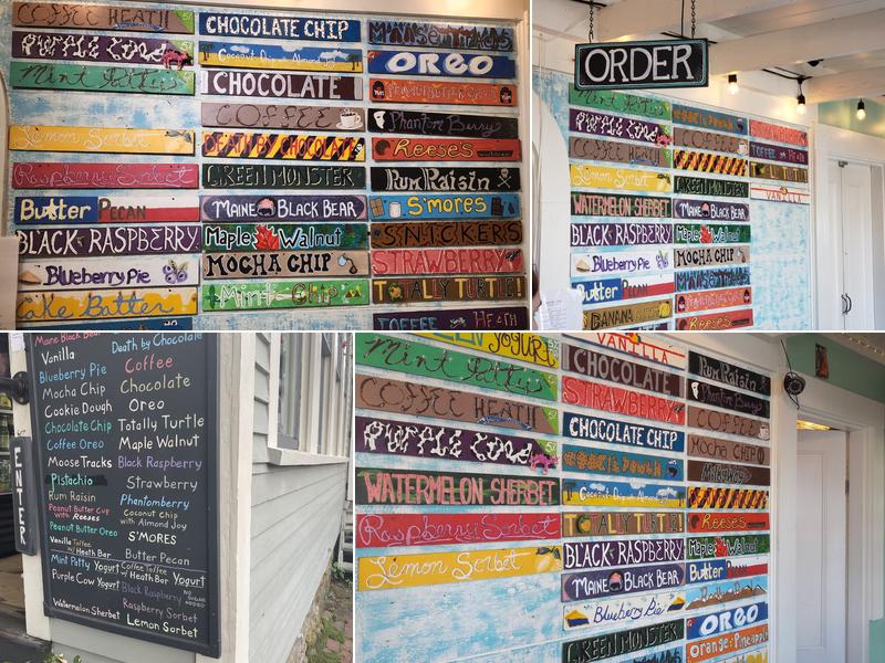 Sweet Pea's Ice Cream Menu