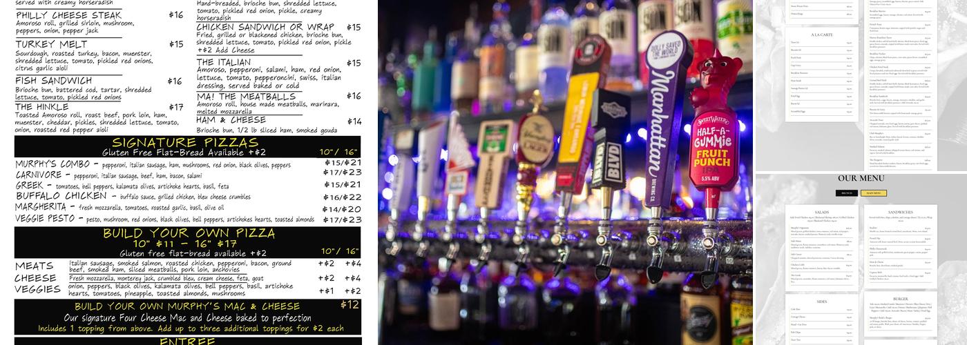 Murphy’s Corner Menu