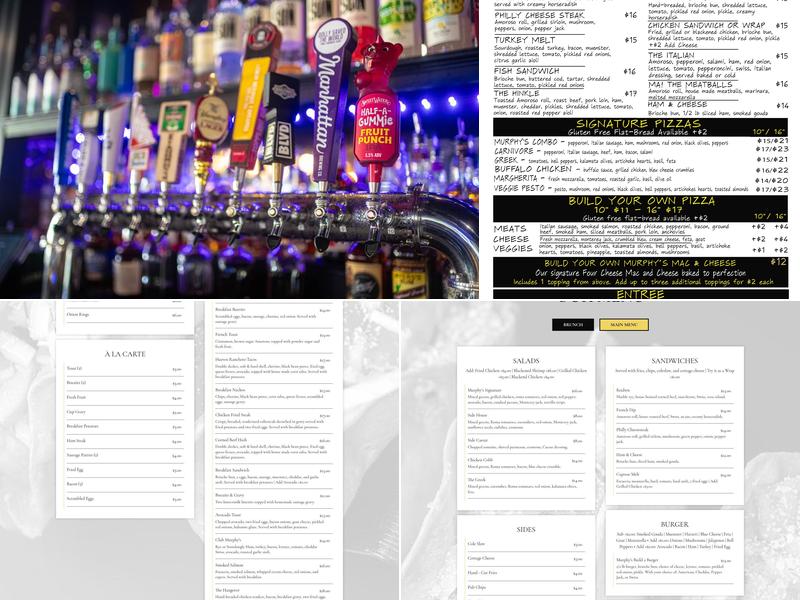 Murphy’s Corner Menu