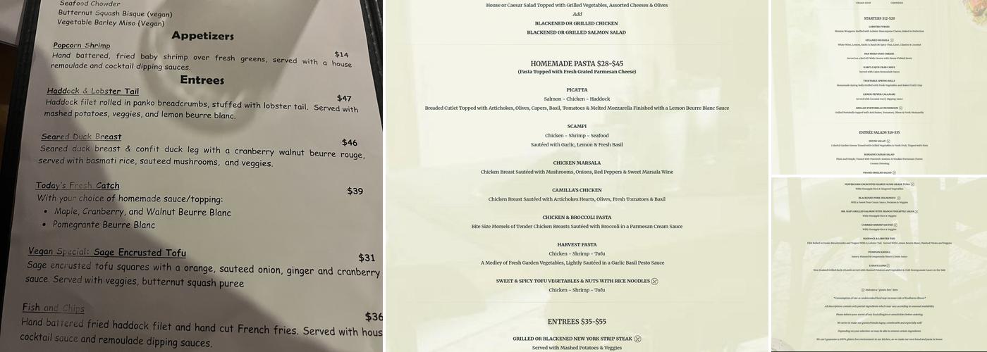 Frankie & Johnny's Menu