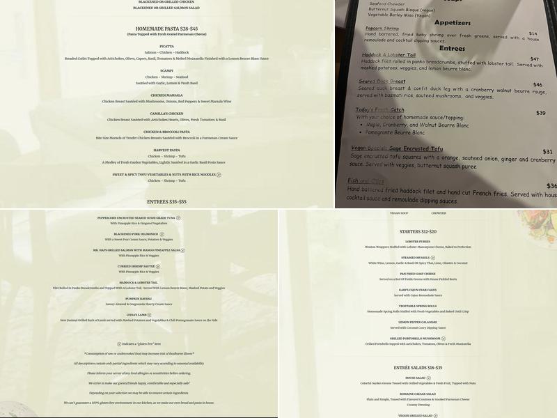 Frankie & Johnny's Menu