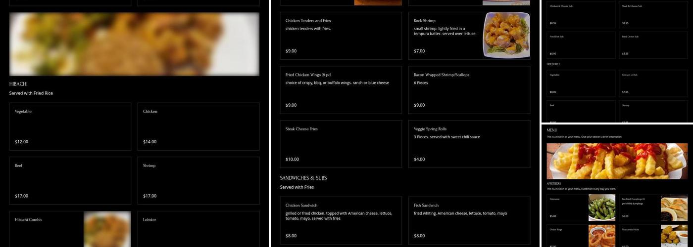 Blowfish Menu