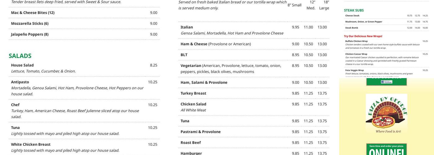 Pizza By George, Raymond - Menu, Reviews (285), Photos (53) - Restaurantji