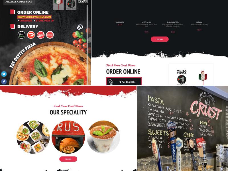 Crust Pizzeria Napoletana Vienna Menu