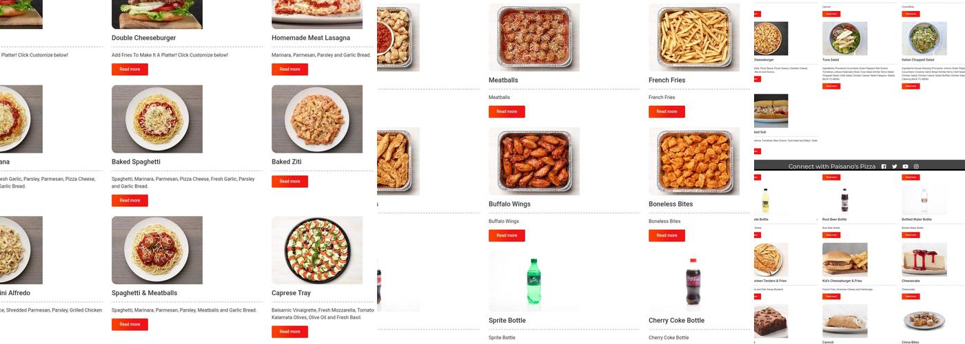 Paisano's Pizza Menu