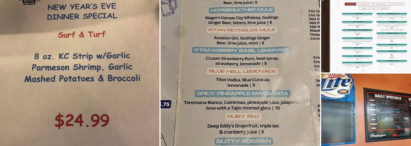 Wallaby's Grill & Pub Menu