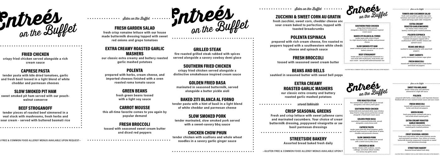 New Theatre & Restaurant Menu