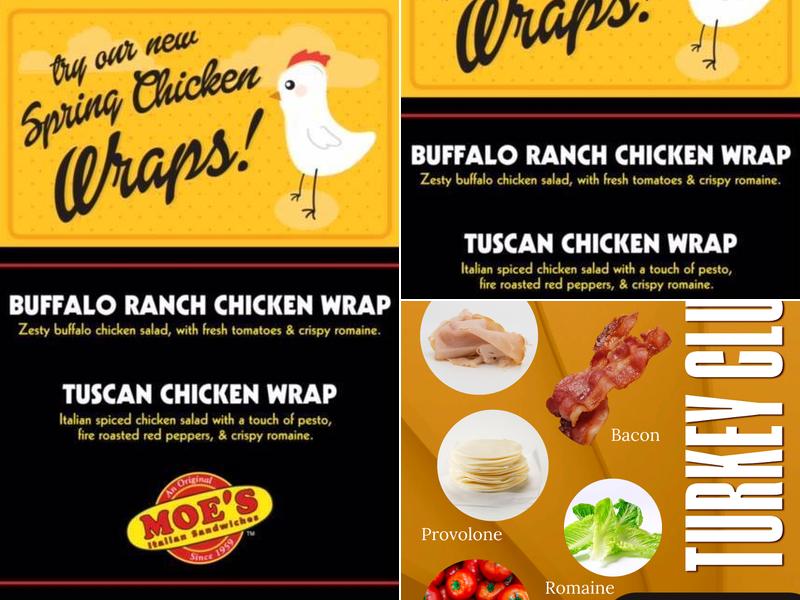 Moe’s Italian Sandwiches of Raymond, NH Menu