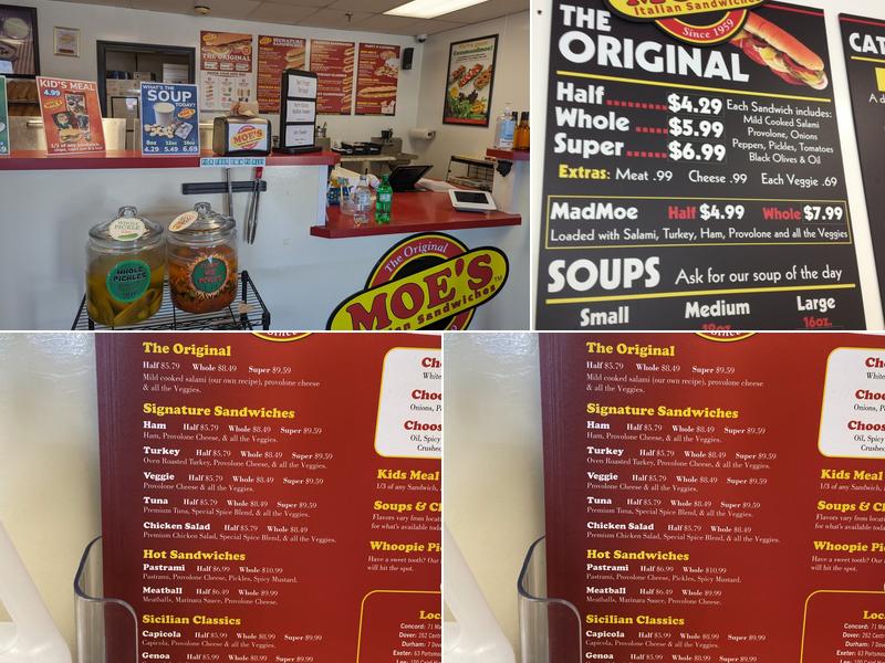 Moe’s Italian Sandwiches Menu