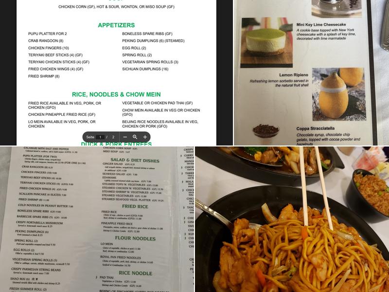 Chen Yang Li Restaurant Menu