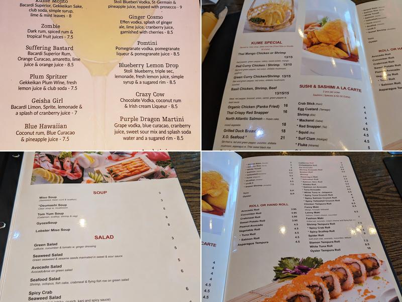 Kume Menu